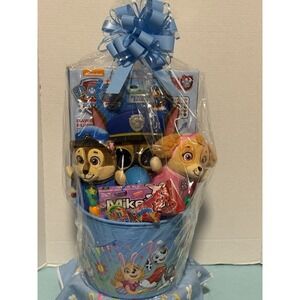 Nickelodeon PAW Patrol Easter Basket Filled W/Toys Plush, Candy And Play dough